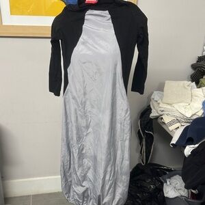 Chic Black and Gray Long Sleeve Dress